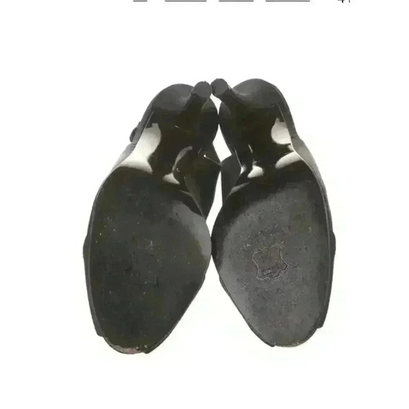 SALE!! STUART WEITZMAN Satin Slingback Sandals Size 6 Heels Wedding Guest Y2K - Picture 5 of 5